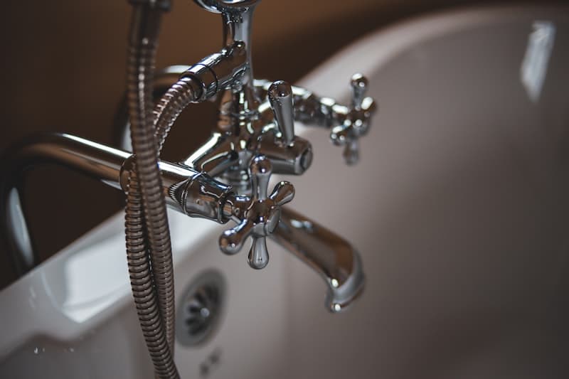 Chrome bath taps fitted by The Wetherby Plumber